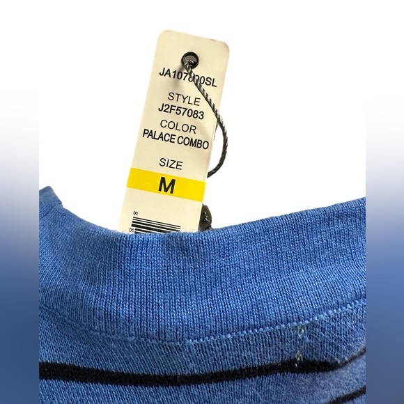 JOSEPH A Cardigan Floral Striped Button front Sweater Size Medium NWT - Picture 11 of 16